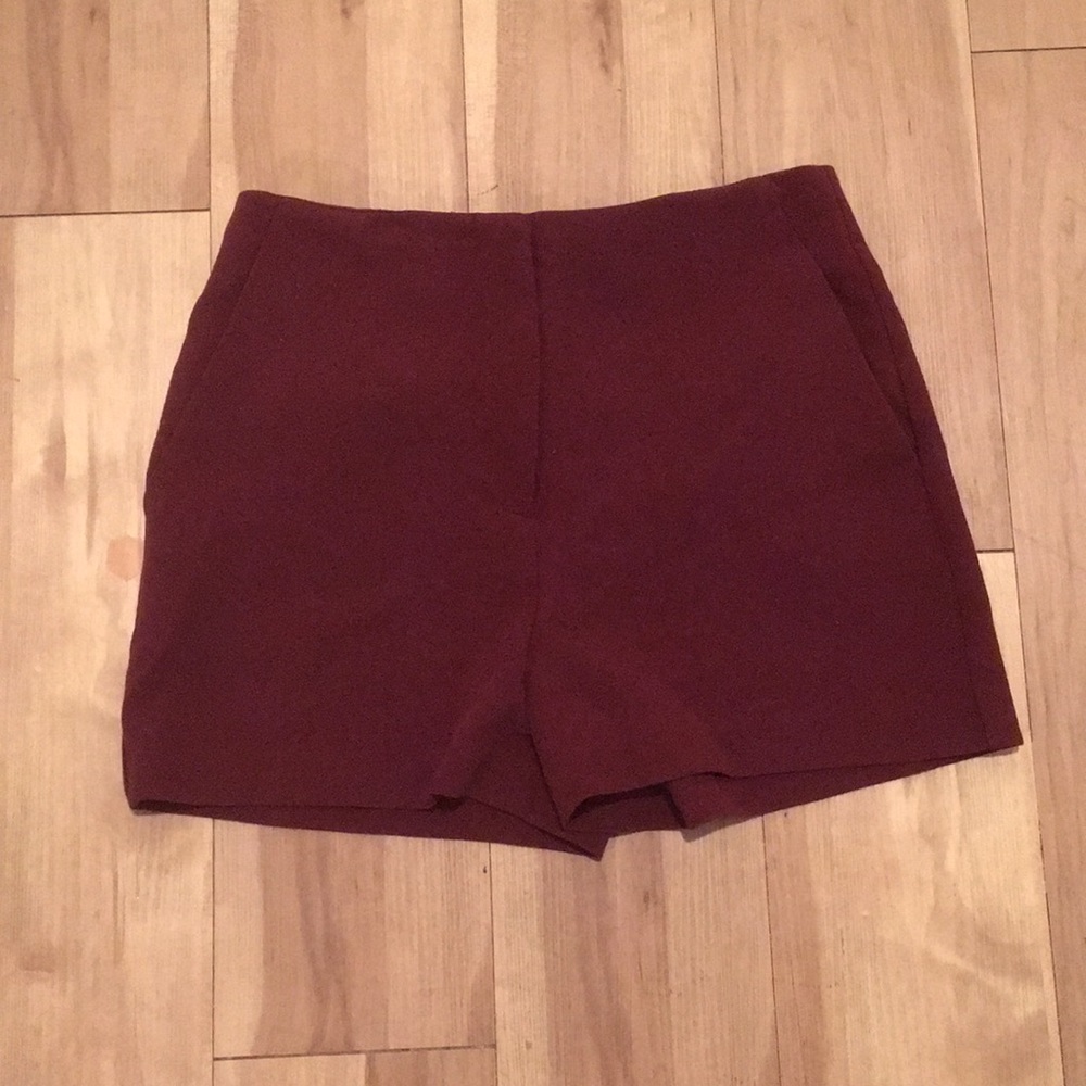 Forever21 Maroon Dress Shorts